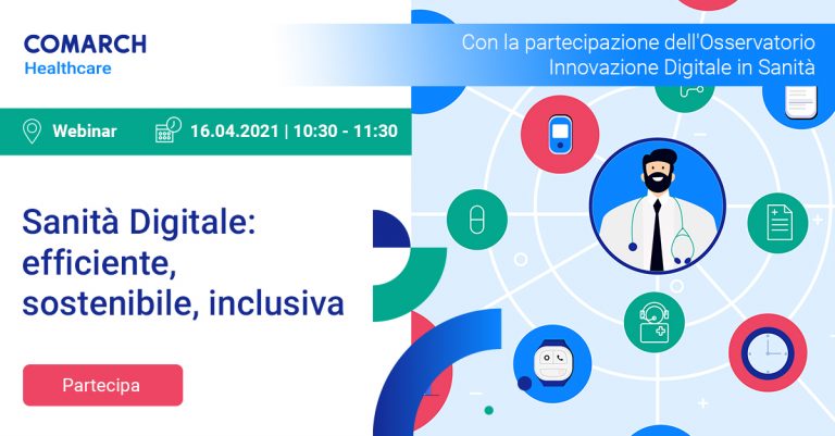 Sanità digitale efficiente sostenibile e inclusiva webinar Sanità